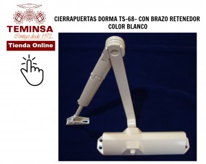 CÓMO AJUSTAR UN CIERRAPUERTAS DORMA TS 68 BRAZO RETENEDOR COLOR BLANCO