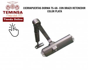 Cómo ajustar un cierrapuertas DORMA TS 68 CON BRAZO RETENDOR COLOR PLATA