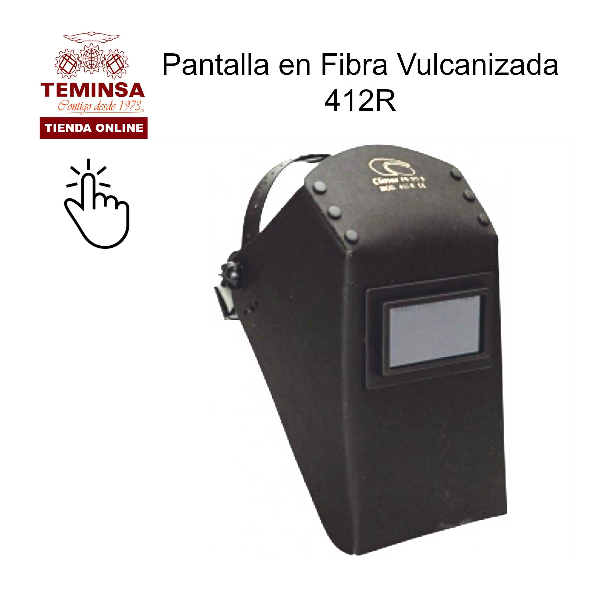 Pantalla Soldador Fijación Cabeza Venta Fija en Fibra Vulcanizada 412R Pantalla Soldador en Fibra Vulcanizada Teminsa Online
