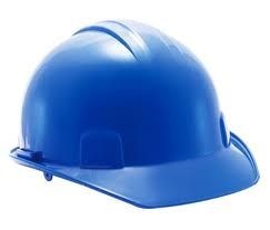 cascos azul de seguridad laboral