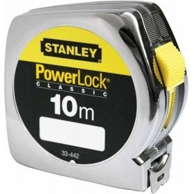 Flexometro stanley 10.00mts ancho cinta 25mm. Powerlock